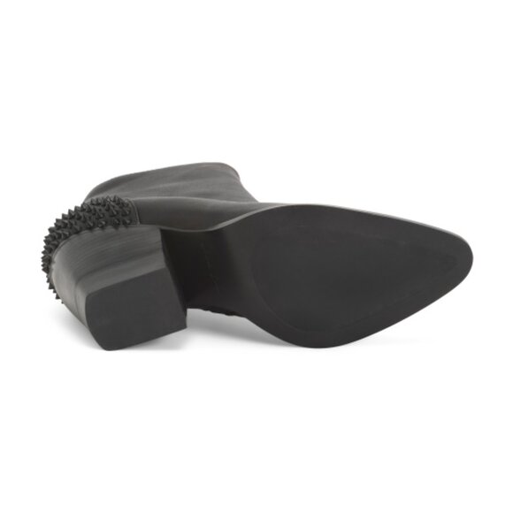 NEW  LOLA CRUZ Patent Leather Lace Up Booties for women in black 725 8j4 - Picture 3 of 6